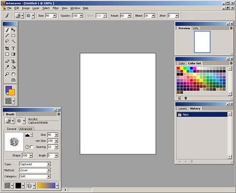 Artweaver 1.0 - графічний редактор