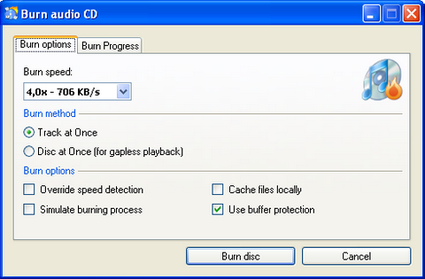 Запис дисків CDBurnerXP Pro