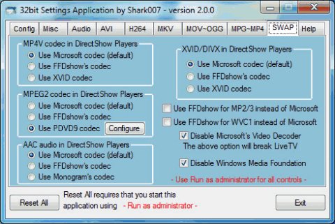 Win7codecs 2.0: пакет кодеків для Windows 7