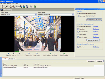 WebCam Monitor 5.22: спостереження за допомогою веб-камери