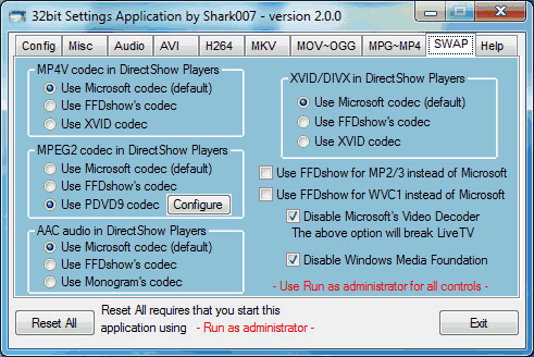 Пакет кодеків для Windows 7 — Win7codecs