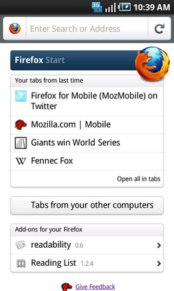 Браузер Firefox для Android