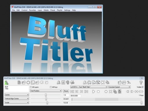 Програма для створення титрів BluffTitler